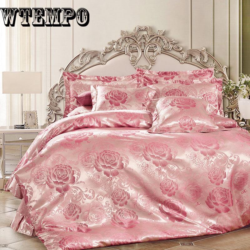 Modal Cotton Jacquard Bedding Set Lace Edge Duvet Cover Set Bed Set