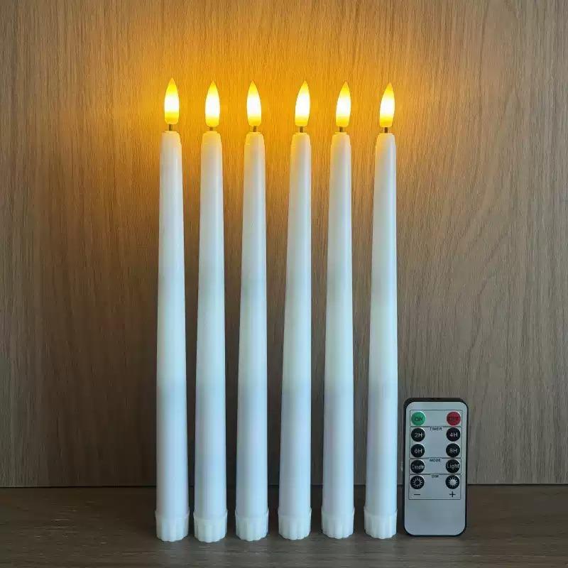 Elegant LED Flameless Candle with Slow Breathing Flicker Effect Ideal for Wedding Halloween Christmas Party Decor for Any Scene