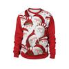 2024 Spring Animal Print Christmas Couple Hoodie - New Arrival, Round Neck Pullover