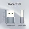 USB C Samice na USB Samec Kabelový Převodník USB2.0 Samec na Typ C Samice Adaptér Funkce Snadné Zapojení a Přehrávání Příslušenství