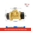 Copper Horizontal Bathroom Double Backflow One-Way Check Valve, Household Water Pipe Fittings, Non-Return Valve, 4/6 inch (DN20/25).