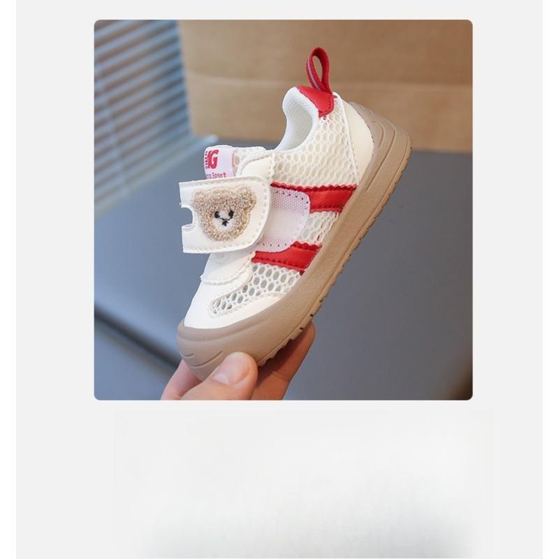 Infant toddler shoes cartoon baby sports shoes 1-3 years old toddler breathable net shoes male and female babies soft sole