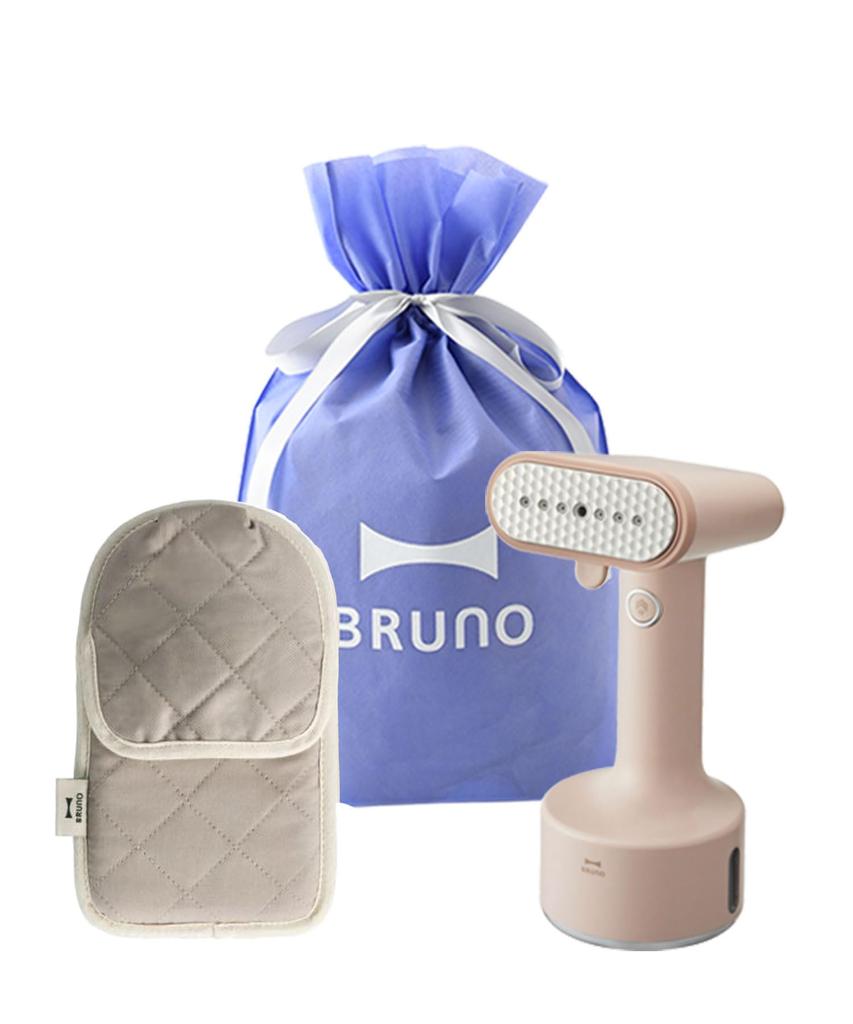 BRUNO Steam Wrinkle Clothes Continuous Starts Up in 25 Styling Handy Iron Greige Pink Beige 1705425 Iron, Compact, Lightweight, Removal, Steamer,