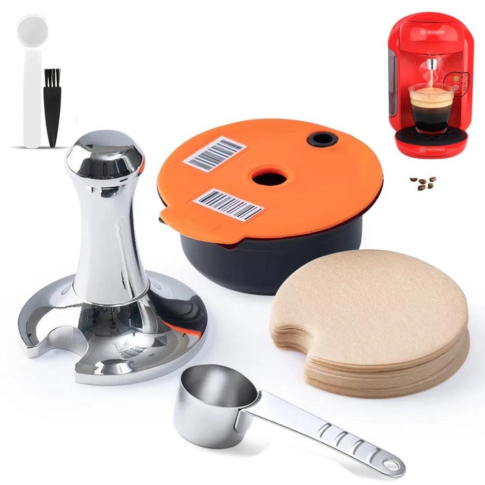 50-450ml Reusable Coffee Capsule for Tassimo BOSCH Machine Refillable Filter Cup Pod Espresso Maker Cafe Coffee Accessories