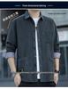 Romon Men's Fleece-Lined Corduroy Warm Shirt Jacket - Iron-Free Autumn/Winter Workwear