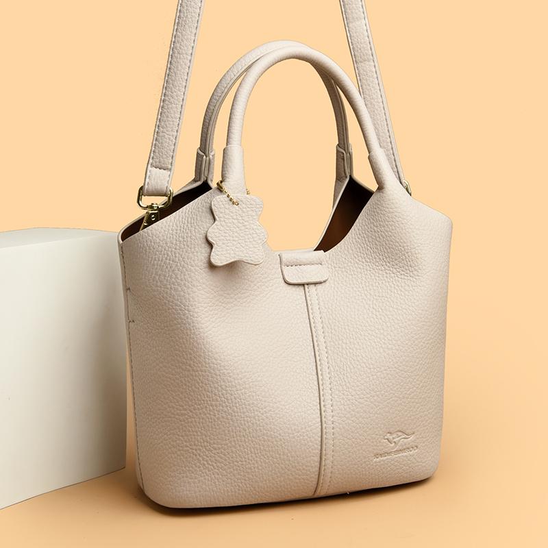 Women's vintage PU leather shoulder bag  monochromatic  simple style  feminine bag  crossbody bag