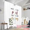 2pcs 2D flat printing Party Curtain Mistakes are proof you trying Polyester Without Electricity Family Party Perfect for Living