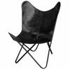 Handmade Leather Butterfly Relax Arm Chair Home Décor Living Room Garden Chair