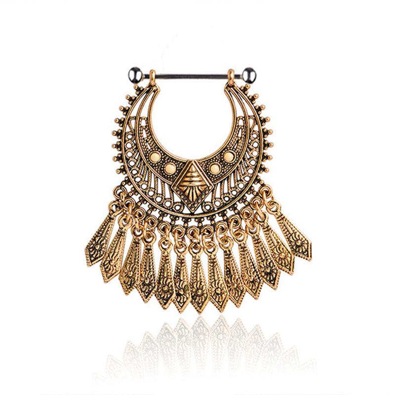 Der neue Brustwarzenring Bosumian Wind Retro Pine Soverell Ring Milchring