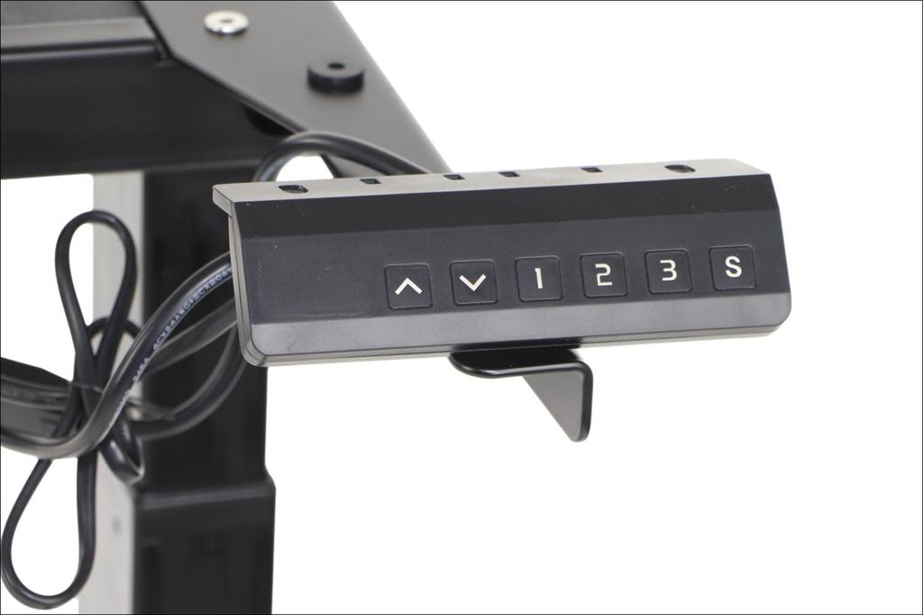 Metal Frame of a Desk (table) with Electric Height Adjustment, Electric PRATO 04-3T/B BLACK