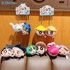 Crayon Shin-chan Magnetic Sticker & Couple Pendant Doll Keychain Set