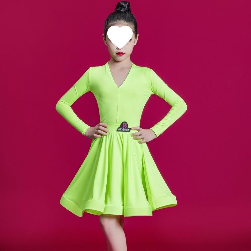 

Бальный латиноамериканский костюм платье для соревнований для девочек юбки одежда для практики танцевальный костюм танго самба ча-ча из двух частей 160