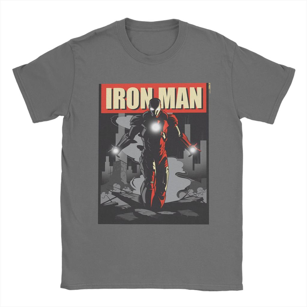 Avengers Iron Unisex TShirts for Unisex Funny 100 Cotton Tee Shirt Crew Neck Short Sleeve T Shirt Adult Clothing