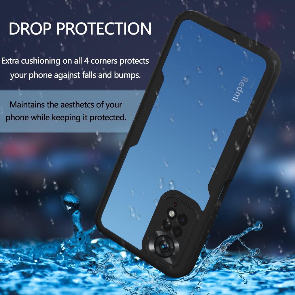 360 Degree Phone Case For Xiaomi Redmi Note 11 Pro 12 5G 11S 10 10T 9 Redmi 12C A2 10C 10A 9C 9A 9T Transparent Cover Protector
