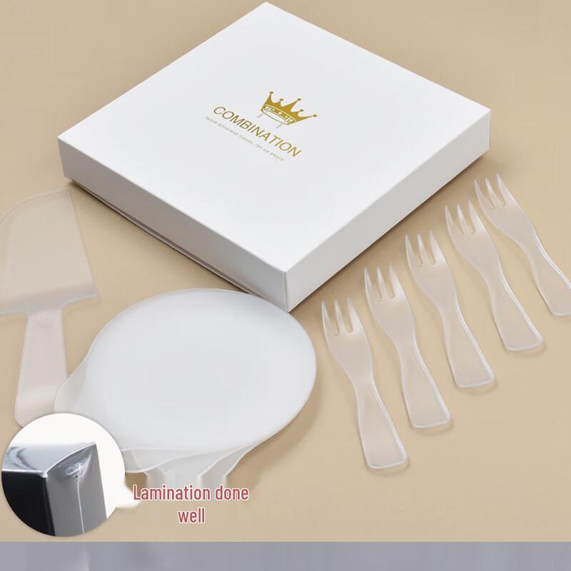 Water Drop Food Grade Plastic Cake Tableware Gift Set