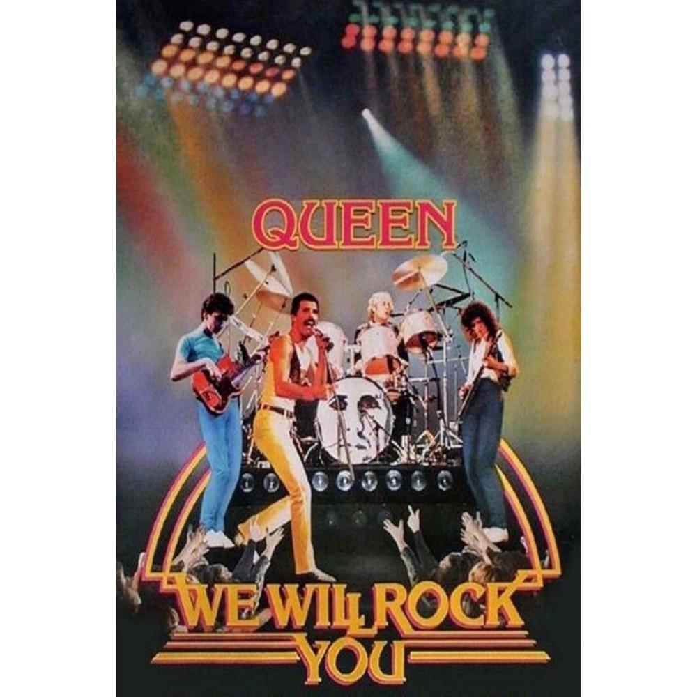 Metal Queen Band Wall Decor, Handmade 3D Tin Art for Living Room Bedroom Music Studio