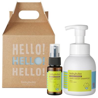 Babybuba Organic Baby Gift Baby Gift Moisturizing Baby Skin Whole Made In Gift Box Included Be Used by Newborns and Set, [Shampoo & Lotion] Care,