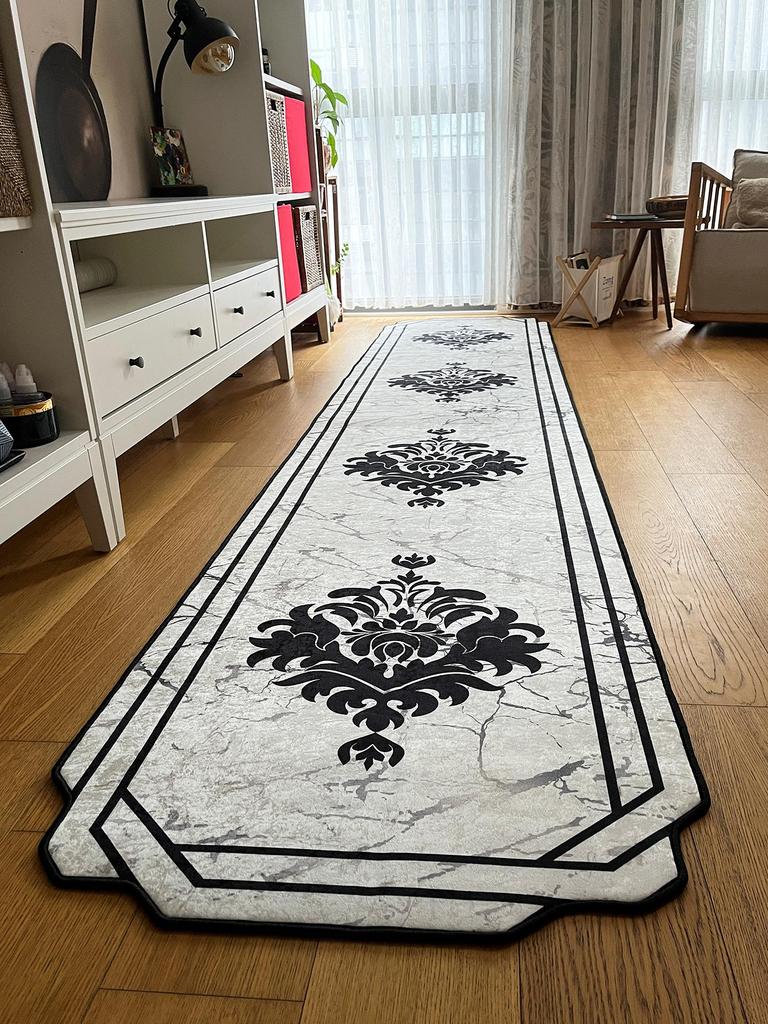 EPeddler Home Modern Clasic Model Imprimare digitala Lavabila Anti-alunecare Baza din piele Noua generatie Camera de zi, bucatarie, dormitor Covor