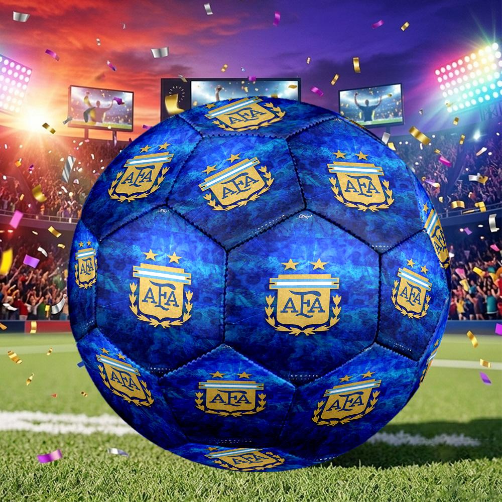 1pc Argentina Football Crest Size 5 Soccer Ball, Suitable for Practice Matches/tournament Training,Lightweight and Durable logo70711