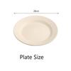 Assiettes Rondes Légères pour Dîner Réutilisables Incassables Assiettes à Steak Pizza Fruits Micro-ondes Lave-vaisselle Sûr pour Fête à la Maison Pique-nique