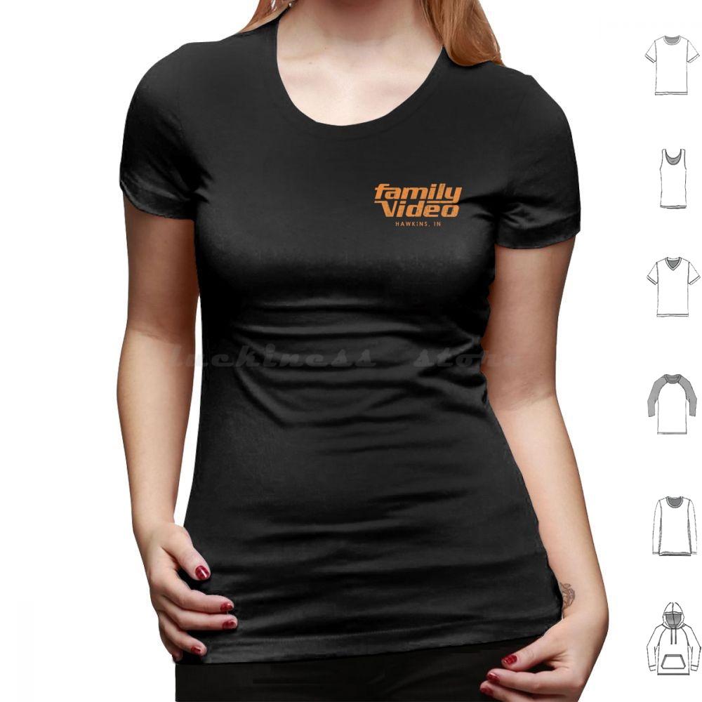 Family Video Hawkins In T Shirt Big Size 100 Cotton Eleven Mileven Millie Bobby Brown Finn Wolfhard Lucas Dustin Steve