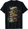Book Abstract Art Drawing Painting Graphic Book TShirt Custom Printed Graphic T Shirts Y2k Summer Tops