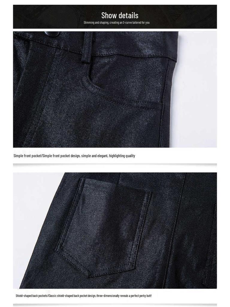 Women's High Waist Plus Velvet Stretchy Pencil Pants - Frosted Matte, Skinny Fit Base Layer for Autumn & Winter