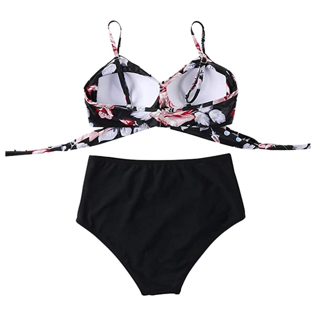 Women's Summer Sexy Color Split Two-Piece Bikini Swimsuit