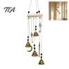 Bohemian Metal Bell Hanging Ornament Witch Wind Chime with Keys, Vintage Outside Chime, Soothing Sound Handmade Decorative for Patio, Balcony,