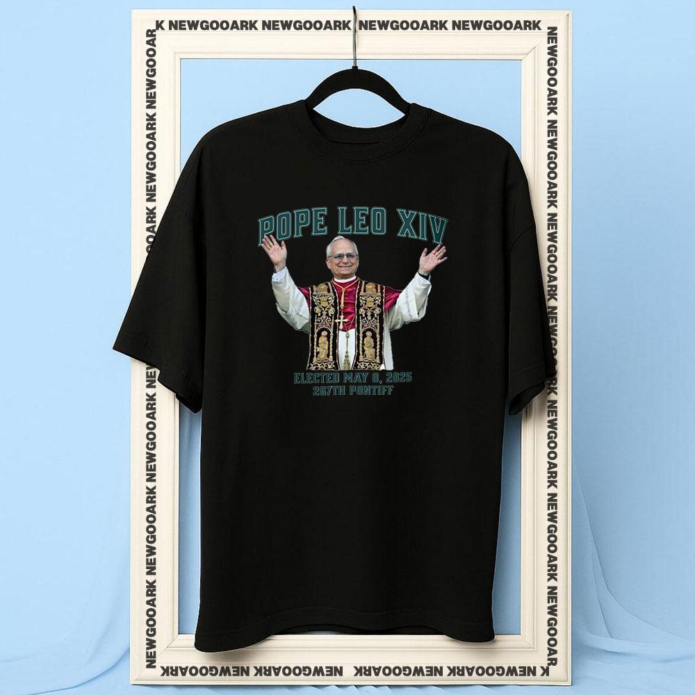Pope Leo XIV Elected May 8 2025 267th Pontiff Tshirt Women Unisex Casual Cotton Printed T Shirts Adult Oneck Summer Outdoors Tee