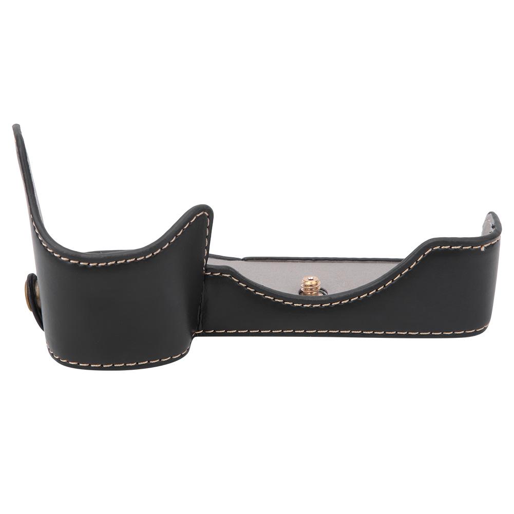 Hochwertige PU-Leder Kamera Halbtasche Griff Tasche Schützende Bodenabdeckung für Sony A9 A7RIIi A7III weniger als br mehr