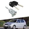 2PCS Metal Front Left Right Door Lock Cylinder Key for Volkswagen Jetta/Passat/Golf/Bora/Polo 604837167