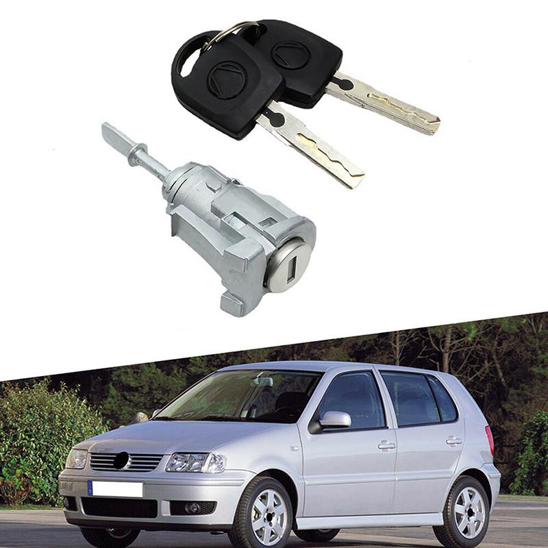 2 Stück Metall Vorne Links Rechts Türschlosszylinder Schlüssel für Volkswagen Jetta/Passat/Golf/Bora/Polo 604837167