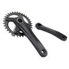 Bike Crank Arm Set Hollow Integrated Single Disc Aluminum Alloy Mountain Bike Crank Arm Set with