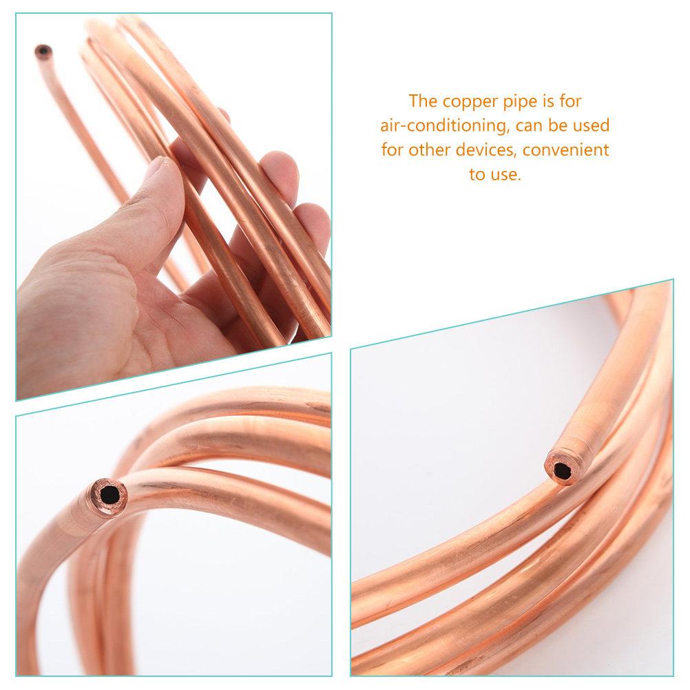 2Pcs Copper Tubing Purple Copper for Air Conditioner Refrigeration Coil Pipe Multi Functional Repair Solution