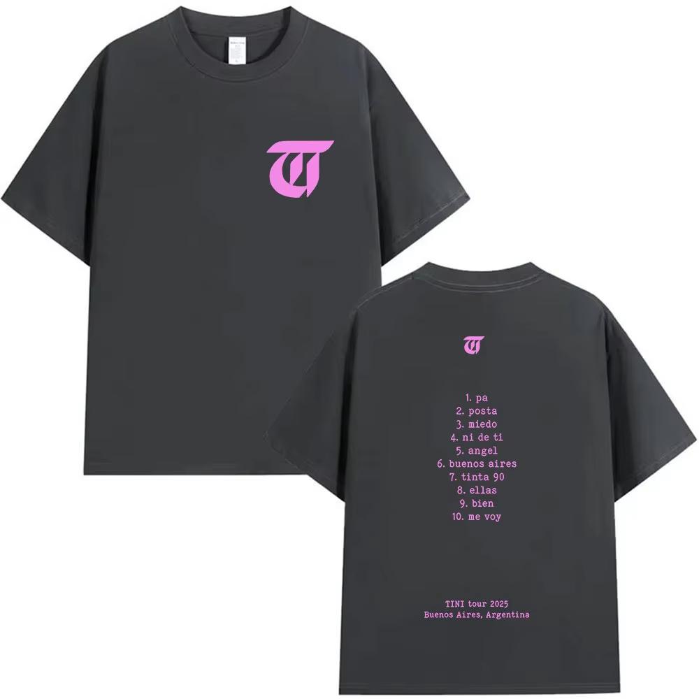 Tour Print T Shirts Men Women Fashion Aesthetic Clothing T-shirt Fans Gift Tops Oversized Cotton Tees