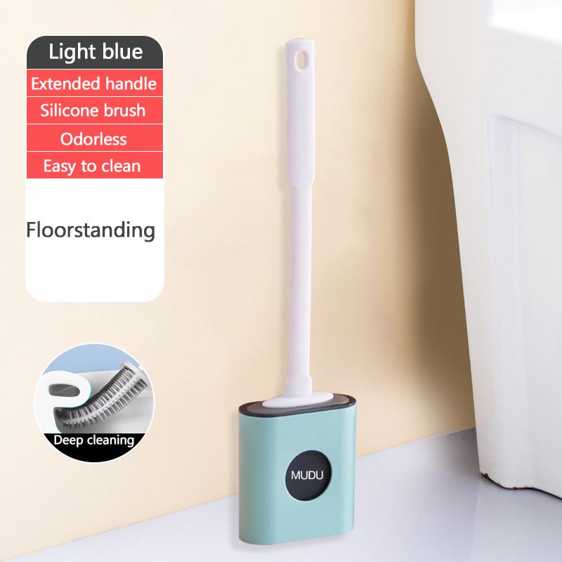 

Щетки для унитаза с длинной ручкой, щетка для чистки унитаза, силиконовая щетка для унитаза с плоской головкой, гибкая щетка с мягкой щетиной, аксессуары для ванной комнаты