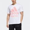 Adidas Dynamic Letter Print Casual Sports Short Sleeve T-Shirt Men Tops White GD5008