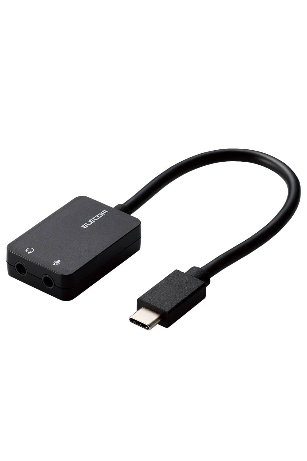 

ELECOM Адаптер для преобразования звука USB Стерео Мини-джек Совместимые наушники Наушники Микрофон Шумоподавление для обеспечения чистого Звуковая карта Черный чёрный