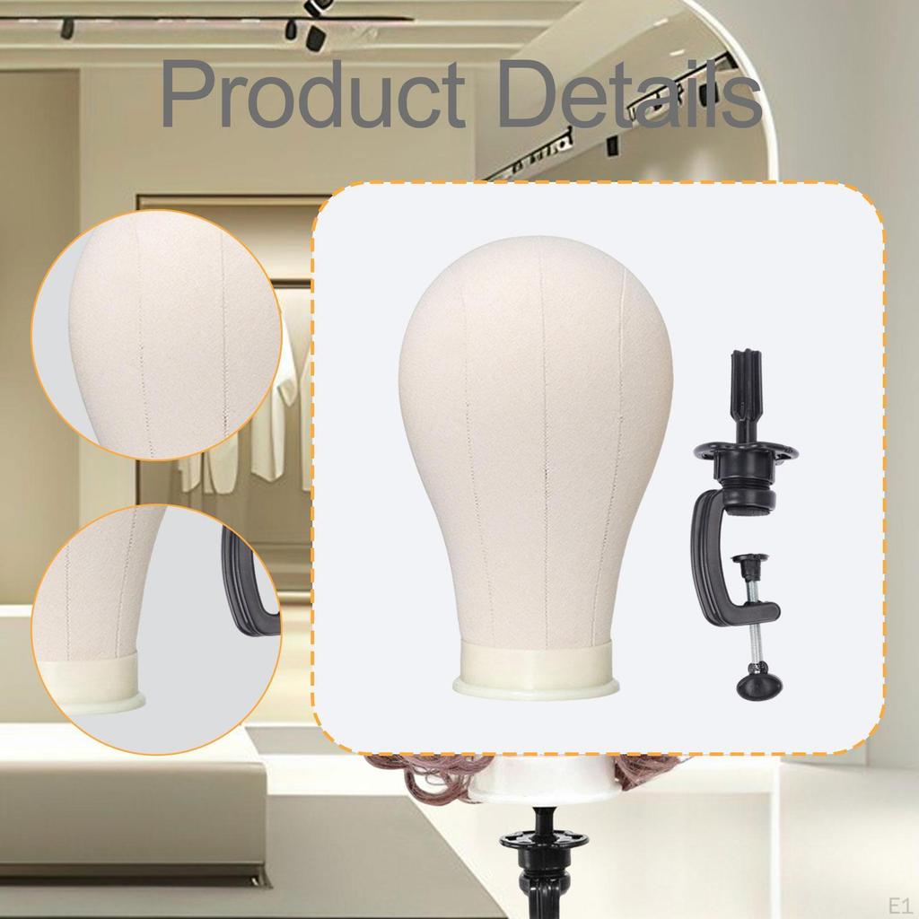 Wigs Display Mannequin Head 22inch Styling and Model Easy to Use Practical Multifunctional