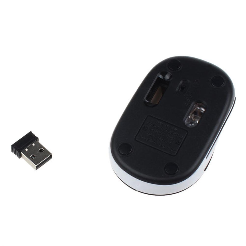 Mini 2.4 GHz 800-1600 DPI Wireless Optical Mouse Mice for PC Laptop Notebook
