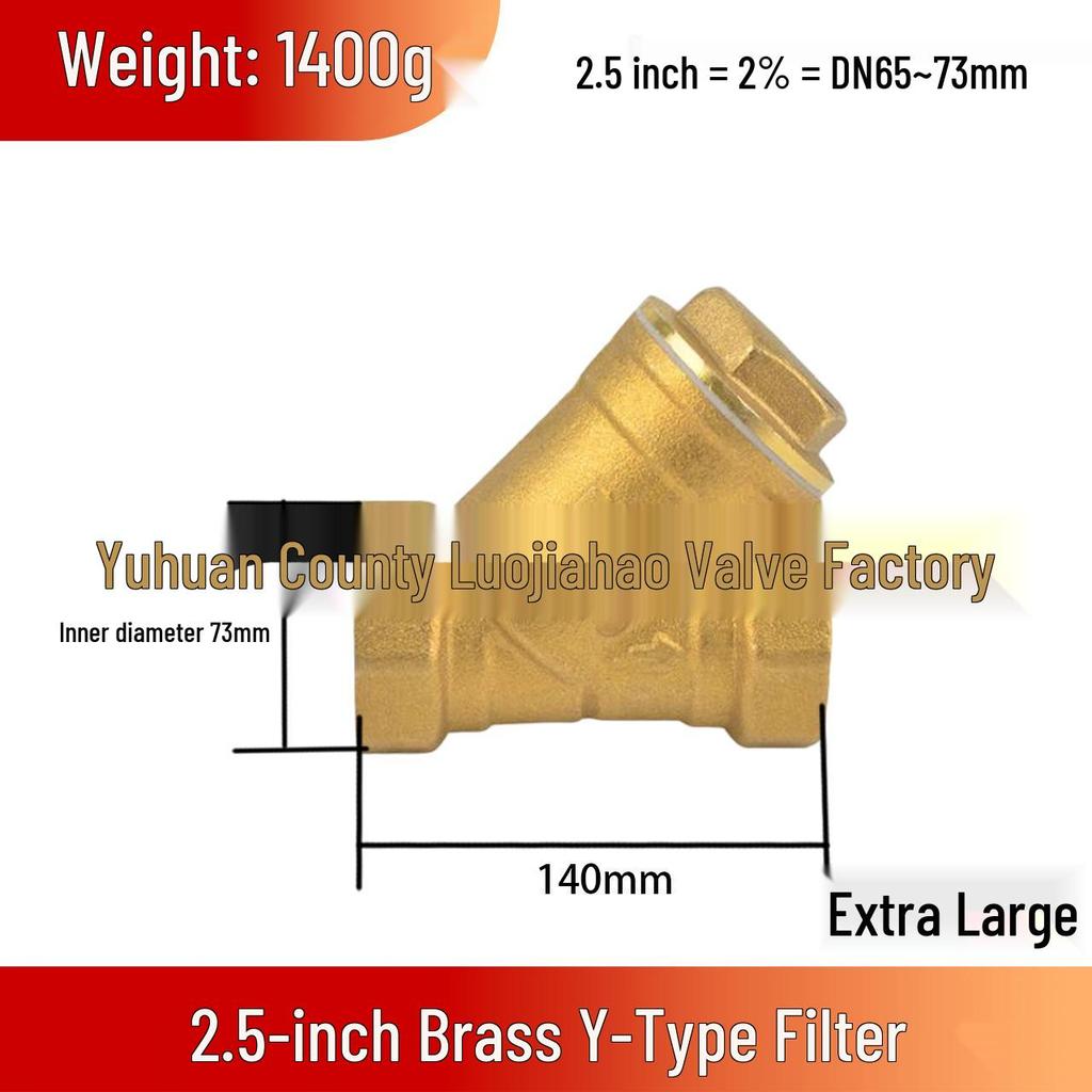 High-Pressure High-Temperature Forged Brass Y-Type Multifunctional Filter Pipe