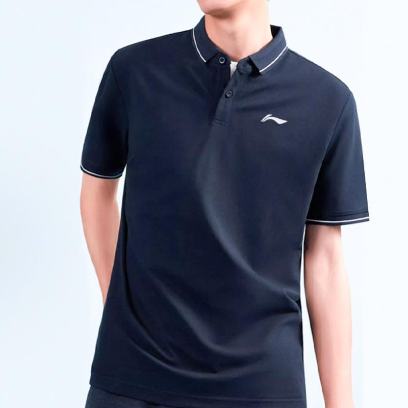 Li Ning Polo Shirts Men's Blue Thin YPLW067-2