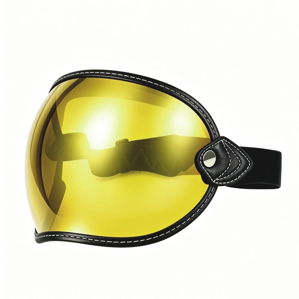 Bubble Mirror Vintage Classic Helmet Mask Motorcycle Goggles Cruise Car 3/4 Helmet Riding Goggles
