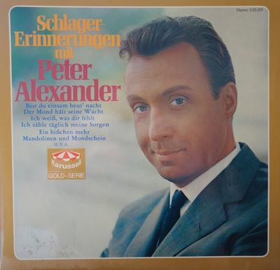 LP Record PETER ALEXANDER - Schlager-Erinnerungen Mit Peter Ale 535001 Karussell 1969 Germany Pop Used