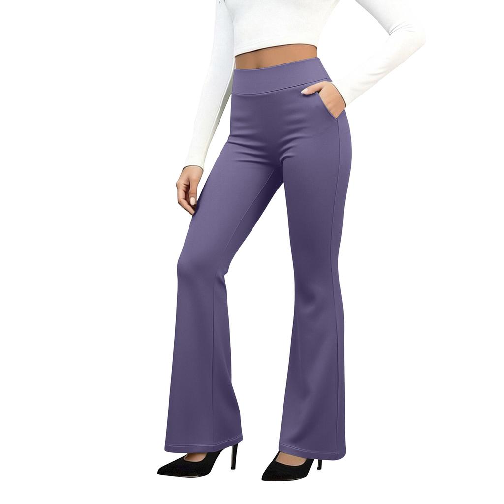 Women's High Waist Yoga Pants, Women's Work Pants With Pockets