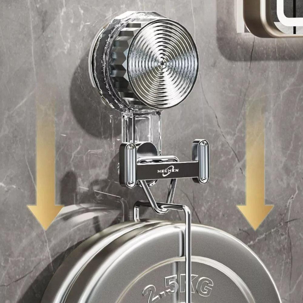 No Punching Traceless Suction Cup Hook Waterproof Wall Hook Behind Door New Rotary Sucker Hook