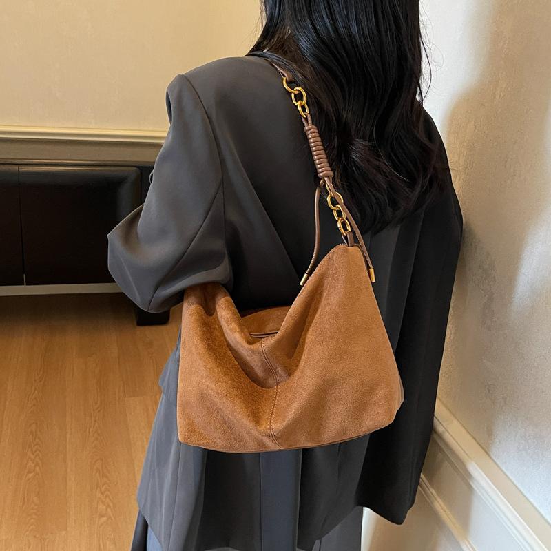 Retro Bag Women's Large Capacity 2025 New Autumn and Winter Versatile Messenger Bag Casual Shoulder Underarm Commuter Tote Bag