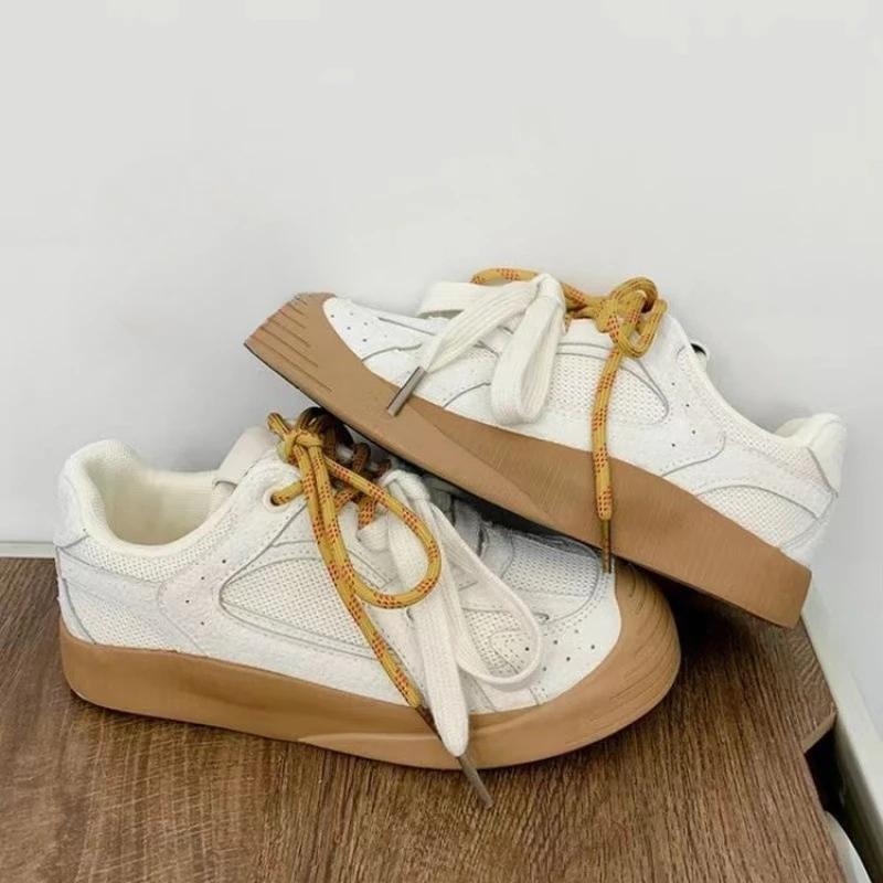 2024 Autumn Casual Women's Solid Color All Comfortable Thick Sole Increase Fashion Women's Shoes