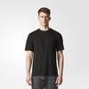Adidas Solid Color Casual Logo Print Round Neck Short Sleeve T-Shirt Unisex Tops Black CE9551